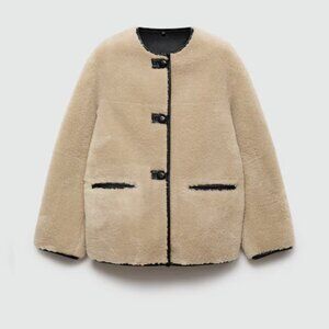 Mango Fur-effect Coat NWT